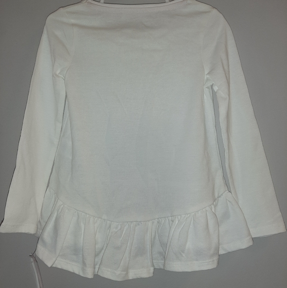 🆕️ Girls Snow Angel Sparkly Ruffled Top Shirt 3-4 - Picture 2 of 3